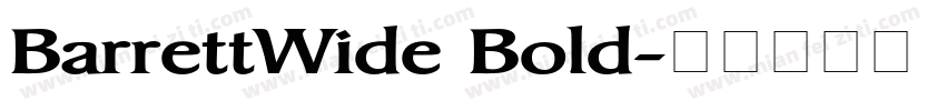 BarrettWide Bold字体转换